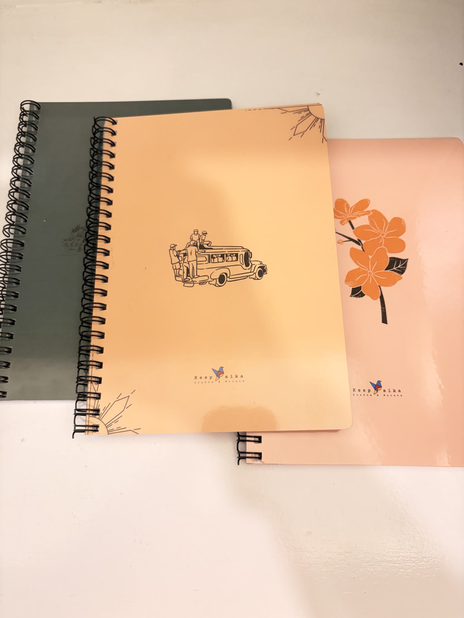 Keepsika journal, open pages